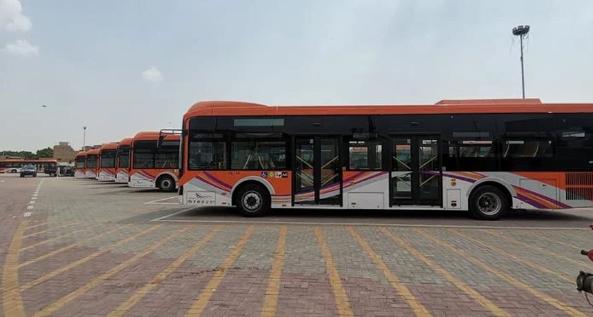 Sindh govt launches Orange Line bus service in Karachi