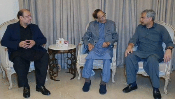 Mohsin Naqvi Briefs Ch Shujaat on Steps for Internal Security